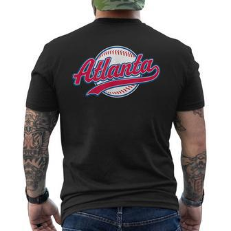 Atlanta Vintage Baseball Throwback Retro Men's Back Print T-shirt | Mazezy UK