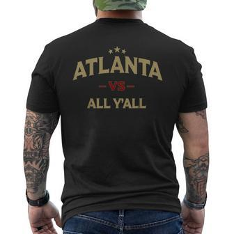 Atlanta Vs All Yall - Bold And Witty Southern Designer Mens Back Print T-shirt | Mazezy AU