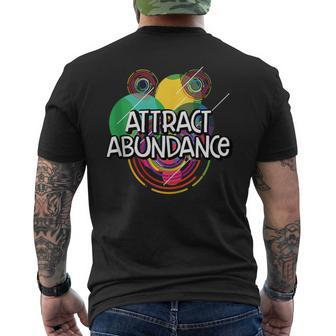 Attract Abundance Humanity Positive Quotes Kindness Men's T-shirt Back Print | Mazezy CA