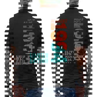 August 1994 Year 1994 Retro 1994 Vintage 1994 Since 1994 Mens Back Print T-shirt | Mazezy