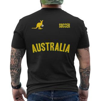 Australia Soccer Aussie Soccer Sports Men's T-shirt Back Print | Mazezy DE