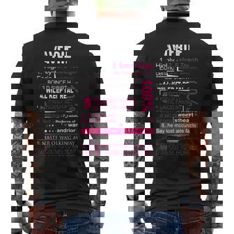 Averie Name Gift Averie Name Mens Back Print T-shirt - Seseable