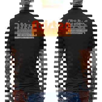 Aviston Illinois Retro 80S Style Men's T-shirt Back Print | Mazezy