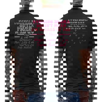 Avoiding Drama Doesnt Mean Im Scared Of You Quote Mens Back Print T-shirt | Mazezy