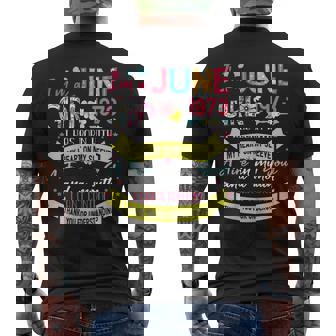 Awesome Since 1973 48Th Birthday Im A June Girl 1973 Men's Back Print T-shirt | Mazezy