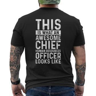 Is What Awesome Chief Human Resources Officer Hr Job Men's T-shirt Back Print | Mazezy