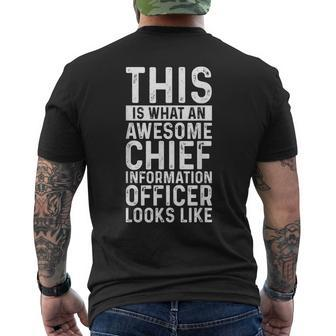 This Is What An Awesome Chief Information Officer Job Men's T-shirt Back Print | Mazezy
