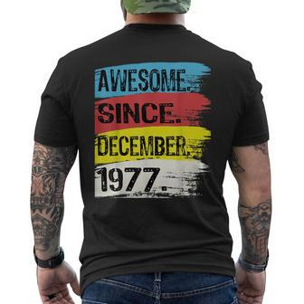 Awesome Since December 1977 Capricorn Sagittarius Birthday Men's T-shirt Back Print | Mazezy UK