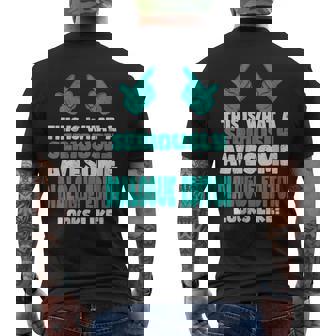 This Is What An Awesome Dialogue Editor Looks Like Men's T-shirt Back Print | Mazezy