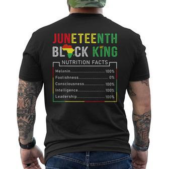 Awesome Junenth Black King Melanin Fathers Day Men Boys Mens Back Print T-shirt - Seseable