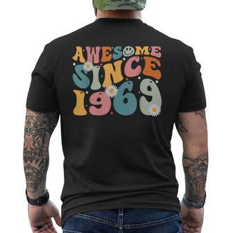 Awesome Since 1969 54Th Birthday Retro Gifts Born In 1969 Mens Back Print T-shirt - Monsterry