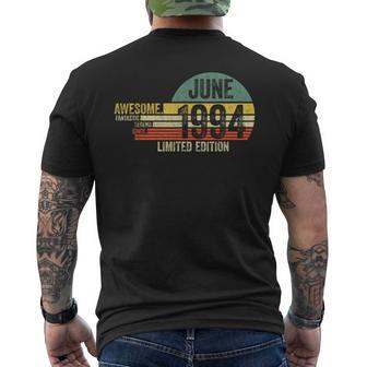 Awesome Since June 1994 Legend Since June 1994 Birthday Mens Back Print T-shirt | Mazezy