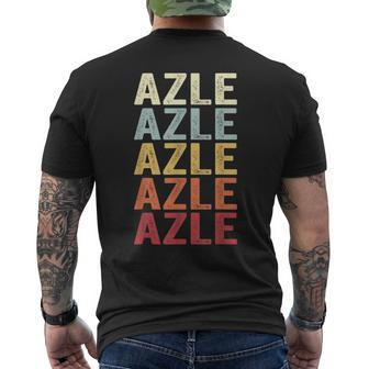 Azle Texas Azle Tx Retro Vintage Text Men's T-shirt Back Print | Mazezy