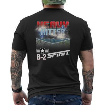 B-2 Spirit Stealth Bomber Men's T-shirt Back Print | Mazezy
