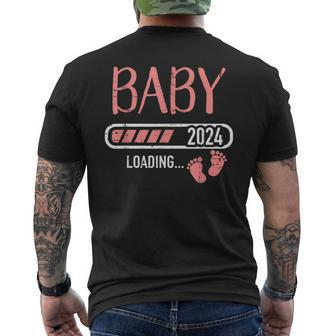 Baby Loading 2024 For Pregnancy Announcement Mens Back Print T-shirt - Seseable