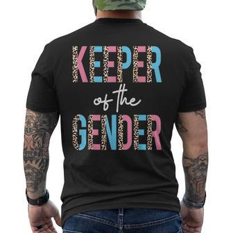 Baby Reveal Party Gender Reveal Keeper Of The Gender Mens Back Print T-shirt | Mazezy