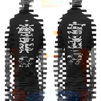 Baby Skeletons Thanksgiving Twins Pregnancy Announcement Mens Back Print T-shirt | Mazezy