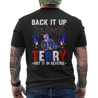 Back It Up Terry Put It In Reverse Funny 4Th Of July Mens Back Print T-shirt - Monsterry