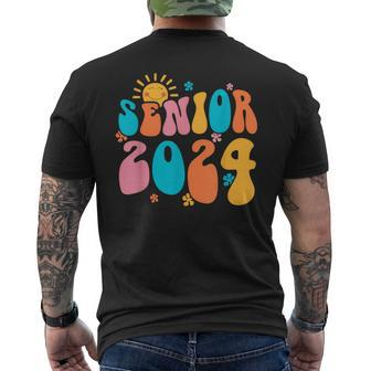 Back To School 2024 Senior 2024 Class Of 2024 Retro Men's T-shirt Back Print