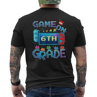 Back To School Game On 6Th Grade Funny Gamer Kids Boys Mens Back Print T-shirt | Mazezy