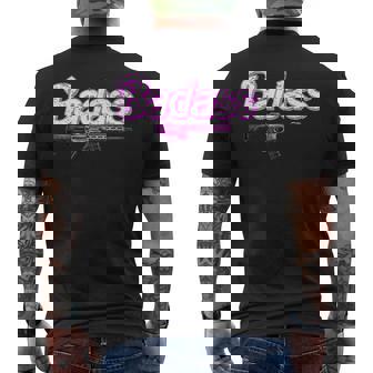 Badass Woman Ar-15 Pro Gun 2Nd Amendment Guns Rights Men's T-shirt Back Print
