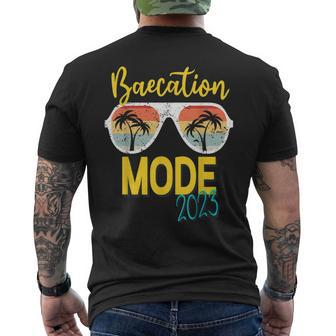 Baecations Mode 2023 Matching Couples Trip Beach Vacation Mens Back Print T-shirt - Monsterry AU