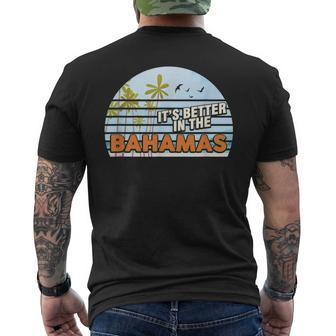 Bahamas Beach Island Surfer Bahamian Better On The Bahamas Bahamas Funny Gifts Mens Back Print T-shirt | Mazezy