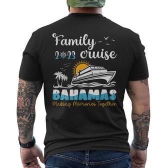 Bahamas Cruise 2023 Family Friends Group Vacation Matching Mens Back Print T-shirt - Seseable