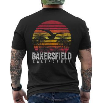 Bakersfield California Ca Vintage Retro Distressed Gift California Gifts And Merchandise Funny Gifts Mens Back Print T-shirt | Mazezy