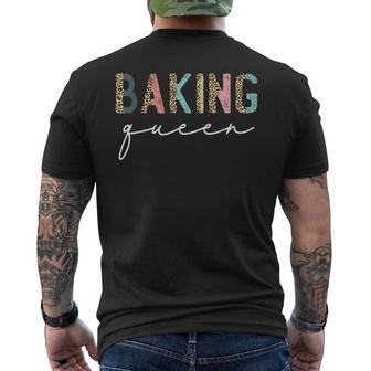 Baking Queen Leopard Baking Lover Baker Pastry Chef Bakery Men's T-shirt Back Print | Mazezy CA
