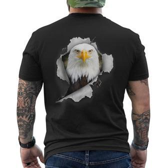 Bald Eagle Lover American Bald Eagle Raptor Bald Eagle Mens Back Print T-shirt | Mazezy