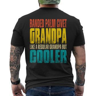 Banded Palm Civet Grandpa Like A Grandpa But Cooler Men's T-shirt Back Print | Mazezy