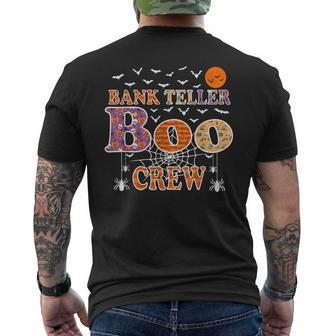 Bank Teller Boo Crew Halloween Costume Men's T-shirt Back Print - Monsterry UK