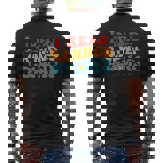 Im With The Banned Book Lover I Read Banned Books Groovy Men's T-shirt Back Print - Thegiftio UK