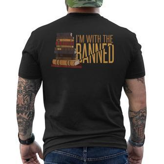 Banned Books Week Librarian Im With The Banned Mens Back Print T-shirt - Seseable