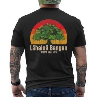 Banyan Tree Lahaina Maui Hawaii Men's T-shirt Back Print | Mazezy