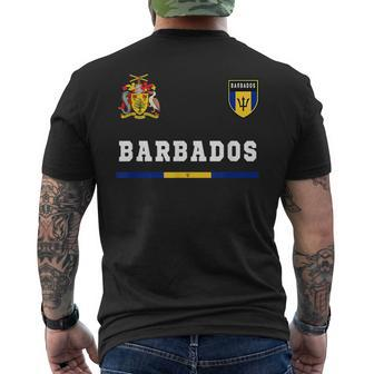 Barbados SportSoccer Jersey Flag Football Mens Back Print T-shirt | Mazezy