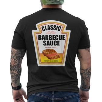 Barbecue Sauce Condiment Group Halloween Costume Adult Kid Men's T-shirt Back Print - Seseable