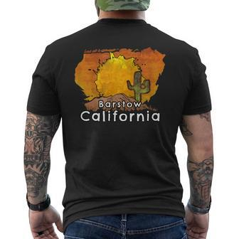 Barstow California Desert Sunset Men's T-shirt Back Print | Mazezy
