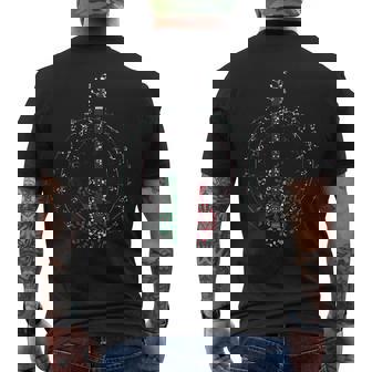 Bass Guitar Musician Music Treble Clef Italian Bassist Mens Back Print T-shirt | Mazezy