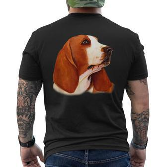 Basset Hound Dog Breed Men's T-shirt Back Print | Mazezy