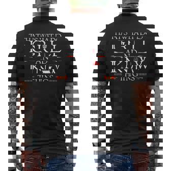 Bbq Food Lover Thats What I Do I Grill And I Know Things Men's Back Print T-shirt | Mazezy