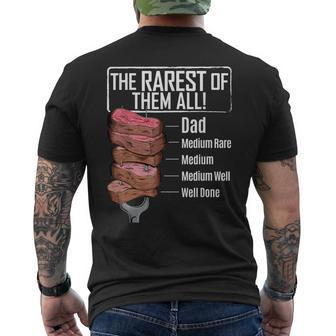 Bbq And Grill Meat Steak Fathers Day Men's Back Print T-shirt | Mazezy