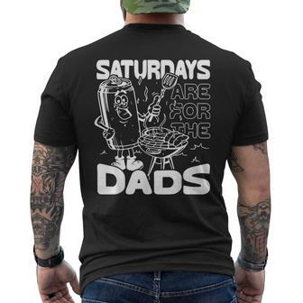 Bbq Grill Saturdays Are For The Dads Mens Back Print T-shirt - Thegiftio UK