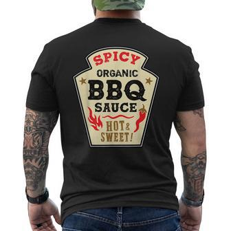 Bbq Sauce Hot Spicy Grill Ketchup Barbeque Halloween Costume Men's T-shirt Back Print - Thegiftio UK