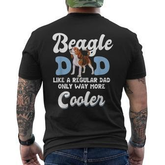 Beagle Dad More Cooler Fathers Day Gift Beagle Mens Back Print T-shirt - Thegiftio UK