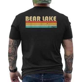 Bear Lake Utah Funny Fishing Camping Summer Mens Back Print T-shirt - Seseable