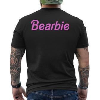 Bearbie Bearded Men Funny Quote Mens Back Print T-shirt - Seseable