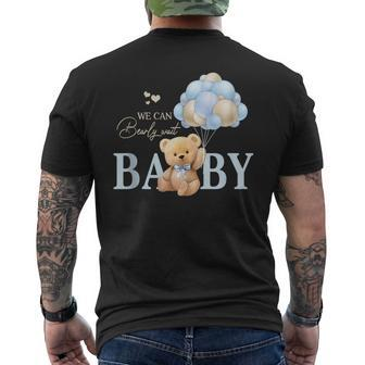 We Can Bearly Wait Gender Neutral Baby Shower Decorations Men's T-shirt Back Print | Mazezy UK