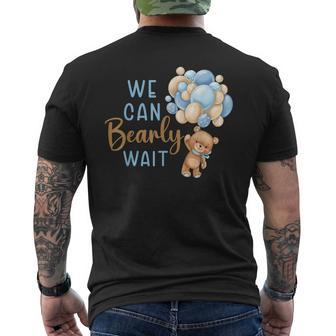 We Can Bearly Wait Gender Neutral Baby Shower Party Men's T-shirt Back Print - Monsterry UK